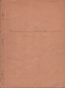 Document - MCCOLL, RANKIN AND STANISTREET COLLECTION: NEW MONUMENT GMC N/L - RULES, 1938