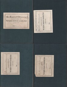 Document - MCCOLL, RANKIN AND STANISTREET COLLECTION: NEW MONUMENT GMC N/L - BANK ACCOUNT BOOKS, 1939 - 1944