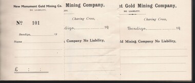 Document - MCCOLL, RANKIN AND STANISTREET COLLECTION: NEW MONUMNET GMC N/L - RECEIPT BOOK, 1939 ?