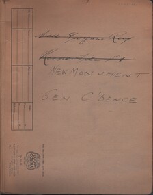 Document - MCCOLL, RANKIN AND STANISTREET COLLECTION: NEW MONUMENT GMC N/L - GEN. C'DENCE, 1956 - 1961