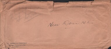 Document - MCCOLL, RANKIN AND STANISTREET COLLECTION: ENVELOPE, 1940