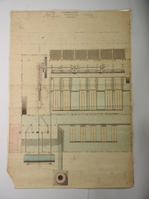 Document - CRUSHING BATTERY, ENINEERS DRAWING, August 17th 1874