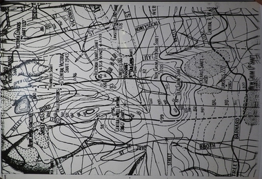 Map - MINING PLAN ,VICTORIA HILL AREA, No date visible