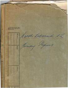 Document - MCCOLL, RANKIN AND STANISTREET COLLECTION:  NORTH DEBORAH GOLD MINING CO. N.L, 1954-1960