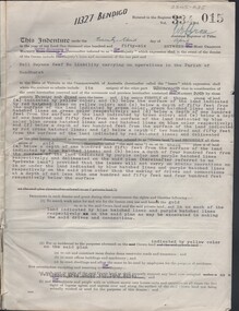 Document - MCCOLL, RANKIN AND STANISTREET COLLECTION: NELL GWYNNE REEF N/L - TITLE DEED, 23/4/56