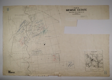 Map - MEMSIE ESTATE, 26/08/1905
