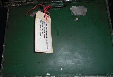 Archive - MCCOLL, RANKIN AND STANISTREET COLLECTION: NELL GWYNNE REEF - MINING BOX