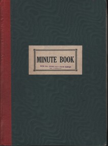 Document - MCCOLL, RANKIN AND STANISTREET COLLECTION: SOUTH NELL GWYNNE - MINUTE BOOK, 12/8/1938