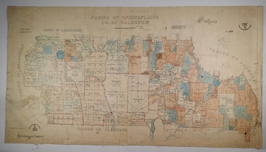 Map - SPRING PLAINS, Examined 31/01/1876