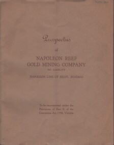 Document - MCCOLL, RANKIN AND STANISTREET COLLECTION:  NAPOLEON REEF GOLD MINING CO. N.L, 2 May 1940