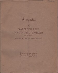 Document - MCCOLL, RANKIN AND STANISTREET COLLECTION:  NAPOLEON REEF GOLD MINING CO. N.L, 2 May 1940