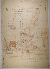 Map - METCALFE, 30/10/1878