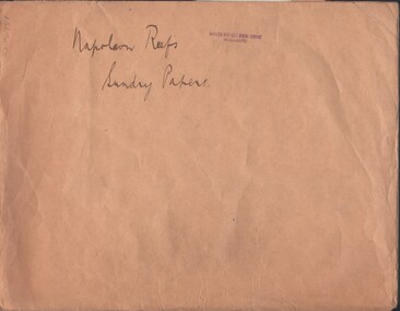 Document - MCCOLL, RANKIN AND STANISTREET COLLECTION:  NAPOLEON REEF GOLD MINING CO. N.L, 1940-1953