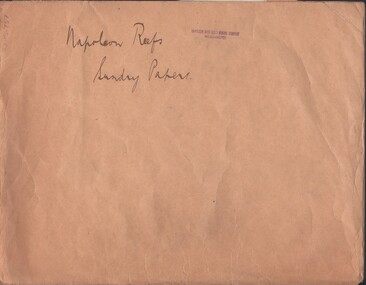 Document - MCCOLL, RANKIN AND STANISTREET COLLECTION:  NAPOLEON REEF GOLD MINING CO. N.L, 1940-1953