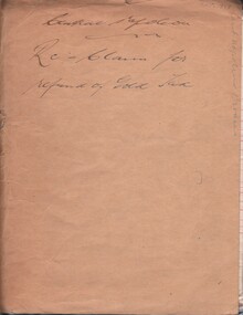 Document - MCCOLL, RANKIN AND STANISTREET COLLECTION: CENTRAL NAPOLEON GOLD MINING CO. N.L, 1938 - 1947