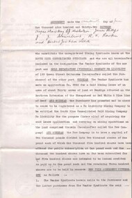 Document - MCCOLL, RANKIN AND STANISTREET  COLLECTION: NEW STAR GOLD MINE HARRIETVILLE NL, SOUTH BLUE CONSOLIDATED SYNDICATE