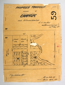Map - PROPOSED TOWNSHIP PARISH OF CAMPASPE, 24th May 1875