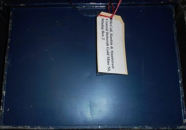 Archive - MCCOLL, RANKIN AND STANISTREET COLLECTION:  CENTRAL DEBORAH GOLD MINE NL - BLUE MINING BOX