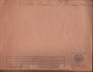 Document - MCCOLL, RANKIN AND STANISTREET COLLECTION: CENTRAL NAPOLEON GOLD MINING CO. N.L, 1938-1943