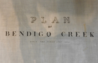 Map - PLAN OF BENDIGO CREEK, 12th March 1873