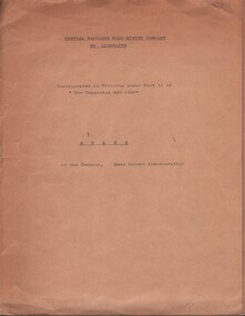 Document - MCCOLL, RANKIN AND STANISTREET COLLECTION: CENTRAL NAPOLEON GOLD MINING CO. N.L, 23rd July 1934