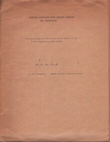 Document - MCCOLL, RANKIN AND STANISTREET COLLECTION: CENTRAL NAPOLEON GOLD MINING CO. N.L, 23rd July 1934