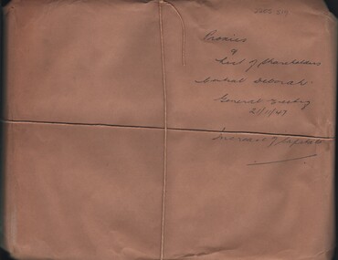Document - MCCOLL, RANKIN AND STANISTREET COLLECTION: CENTRAL DEBORAH GOLD MINE NL:  SHAREHOLDERS AND PROXY FORM, 1947