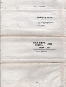Document - MCCOLL, RANKIN AND STANISTREET COLLECTION: CENTRAL NAPOLEON GOLD MINING CO. N.L, 16th April 1951