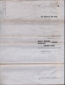 Document - MCCOLL, RANKIN AND STANISTREET COLLECTION: CENTRAL NAPOLEON GOLD MINING CO. N.L, 5th July 1948