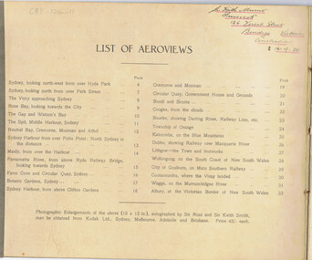 Book - BASIL WATSON COLLECTION: THE FIRST AEROPLANE VOYAGE  FROM ENGLAND TO AUSTRALIA, 1920