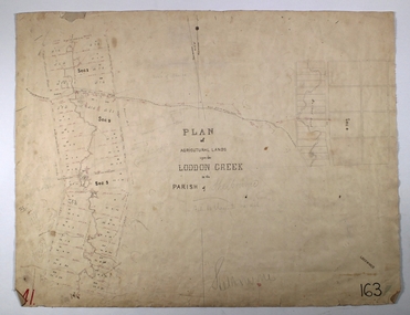 Map - LODDON CREEK, Circa 1860