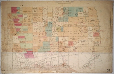 Map - PARISHES OF CORNELLA AND TOOLLEEN, Circa 1880