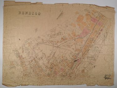 Map - BENDIGO, No date visible