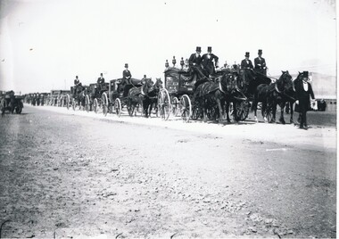 Photograph - BASIL WATSON COLLECTION: PHOTOGRAPH OF BASIL WATSON'S FUNERAL PROCESSION