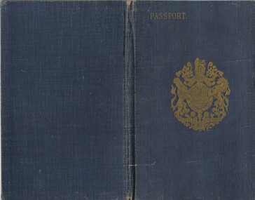 Document - BASIL WATSON COLLECTION: PASSPORT ISSUED TO BASIL WATSON, 1916