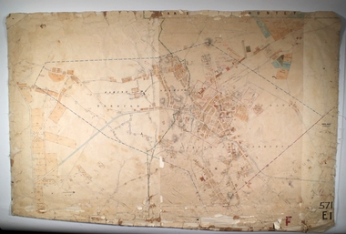 Map - EAGLEHAWK, Circa 1870's