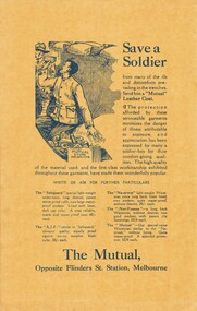 Document - BASIL WATSON COLLECTION: SOUVENIR PROGRAMME - AVIATION EXHIBITION, 1917