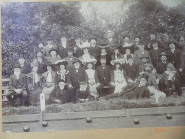 Photograph - EARLY PHOTOGRAPH OF A LARGE MIXED GROUP OF PEOPLE, c. 1900