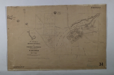 Map - KOOYOORA, July 23rd 1857