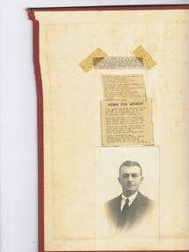 Newspaper - BASIL WATSON COLLECTION: ALBUM OF NEWSPAPER CLIPPINGS ABOUT BASIL WATSON, 1916