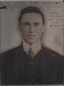 Photograph - LEWIS LEWIS, 1908