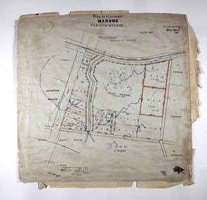 Map - MARONG ALLOTMENTS, 25/08/1906