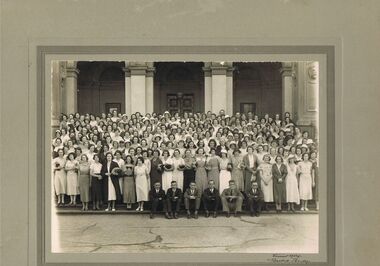 Photograph - HANRO STAFF OUTSIDE THE LAW COURTS