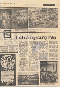 Newspaper - BASIL WATSON COLLECTION: NEWSPAPER ARTICLE ON BASIL WATSON, 1971
