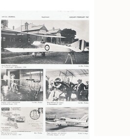 Document - BASIL WATSON COLLECTION: JOURNAL ARTICLE - BASIL WATSON AND AIRCRAFT PHOTOS, 1967
