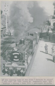 Photograph - TRIBUTE TO STEAM PHOTOGRAPH, 1961