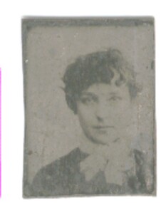 Photograph - TIN PHOTOGRAPH OF A YOUNG WOMAN