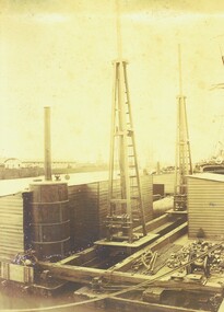 Photograph - R.G.FORD'S SUBMARINE ROCK DRILL AND COMPRESSOR, c. 1879