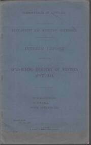 Document - MCCOLL, RANKIN AND STANISTREET  COLLECTION: GOLD MINING INDUSTRY OF WESTERN AUSTRALIA, KALGOORLIE, 11th. May 1927