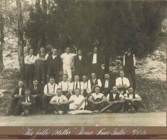 Photograph - PHOTOGRAPH OF JOLLY MILLER CRICKET TEAM, 1923